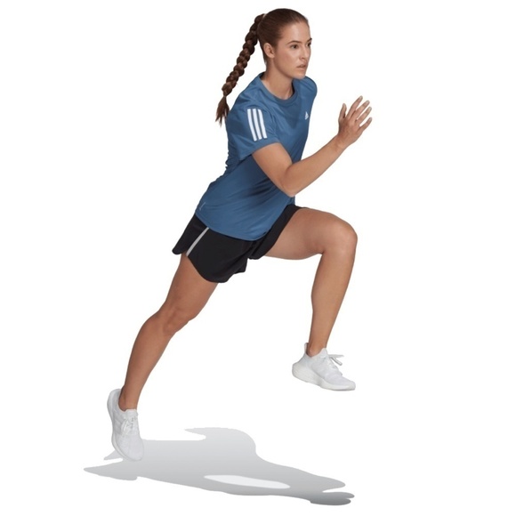 ADIDAS Own The Run Tee Shirt Top t-shirt Athletic Recycled Materials Sustainable - Picture 6 of 10